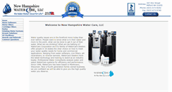 Desktop Screenshot of nhwatercare.com