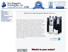 Tablet Screenshot of nhwatercare.com